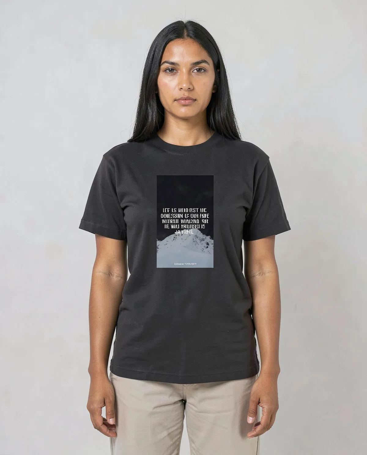 Black Eco‑Sustainable T Shirt, 100% Organic Cotton 0