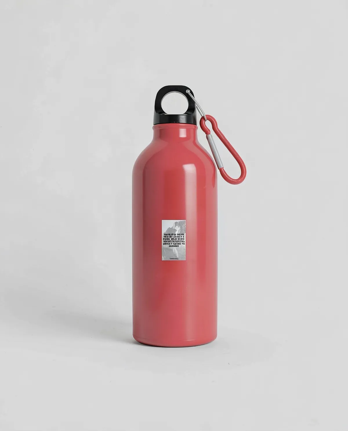 Durable Recycled Aluminum Water Bottle with Carabiner Clip