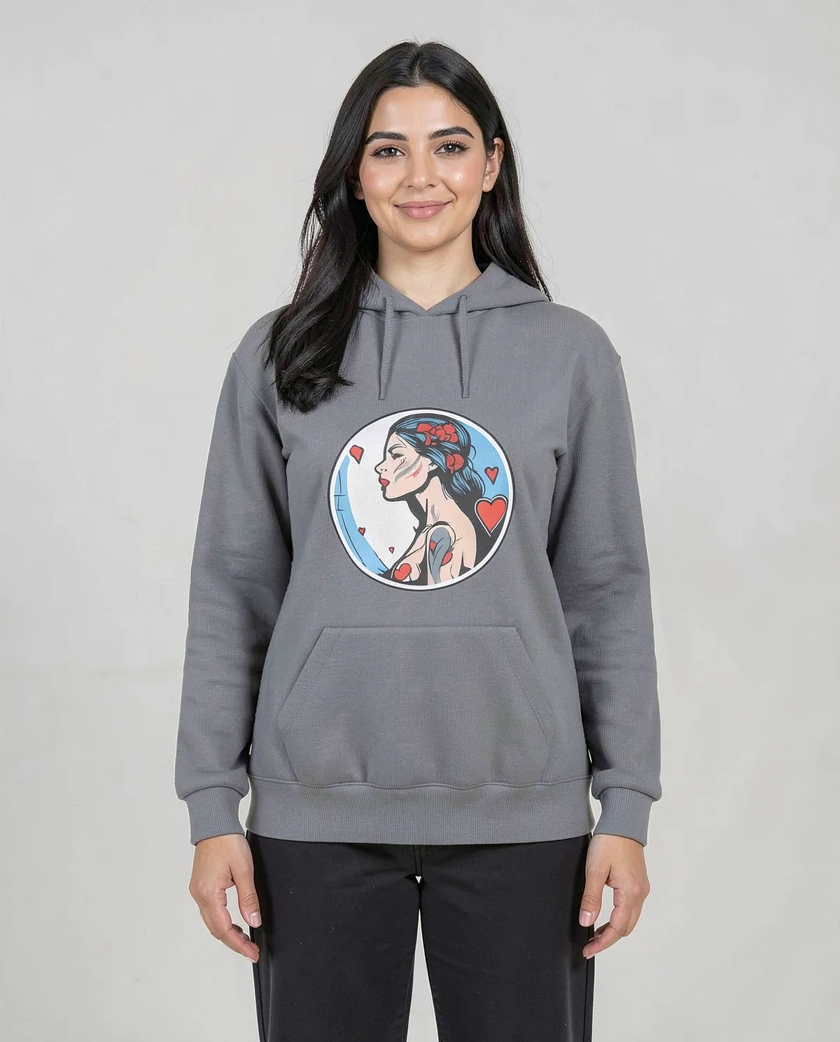 Grey Unisex 100% Cotton Sweatshirt – Set‑In Sleeves 0