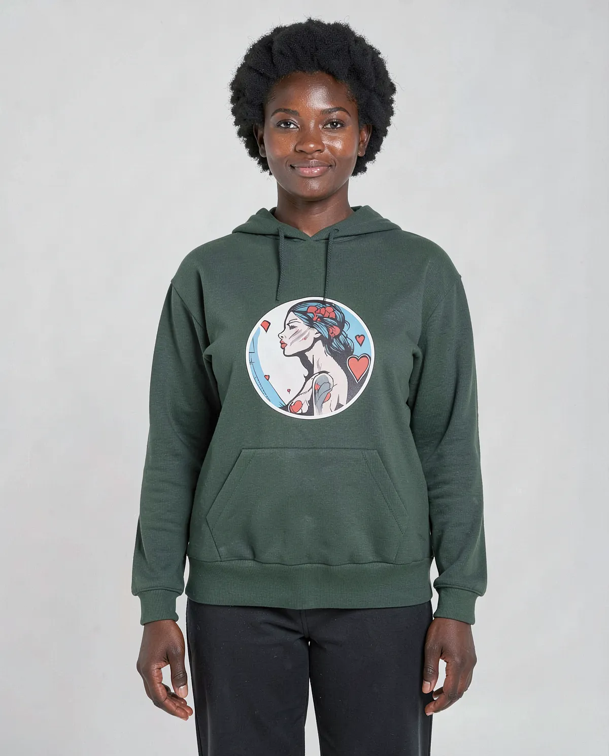Green Unisex Organic Sweatshirt Soft & Sustainable 0