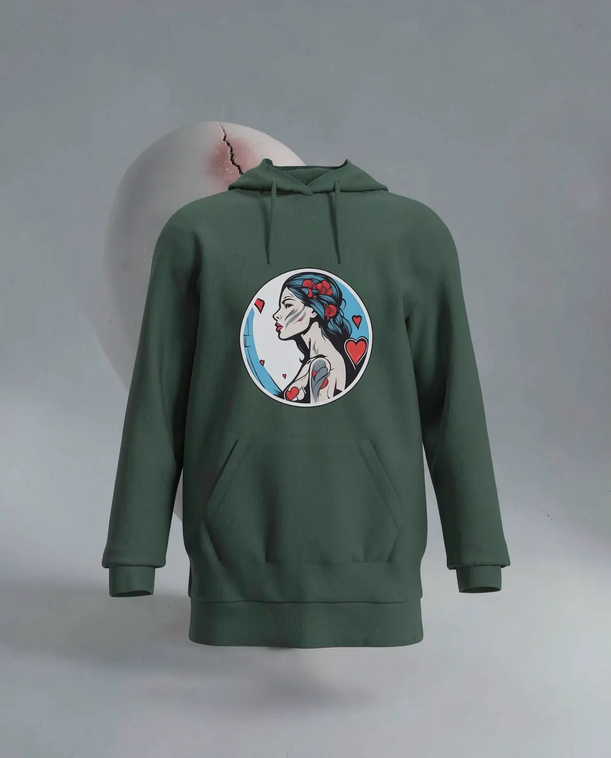 Green Unisex Organic Sweatshirt Soft & Sustainable 59