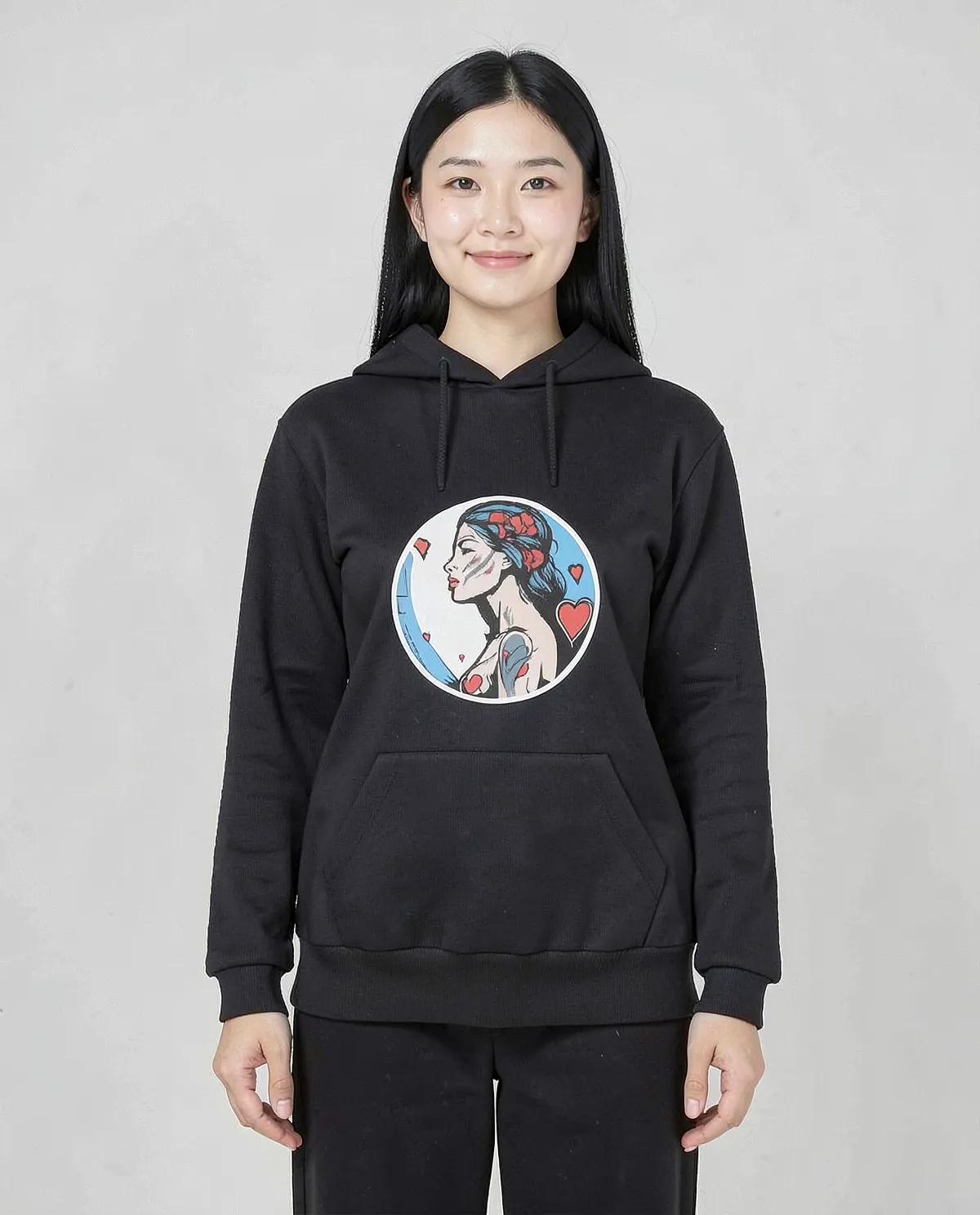 Black Premium Sweatshirt – Eco‑Sustainable Comfort 0