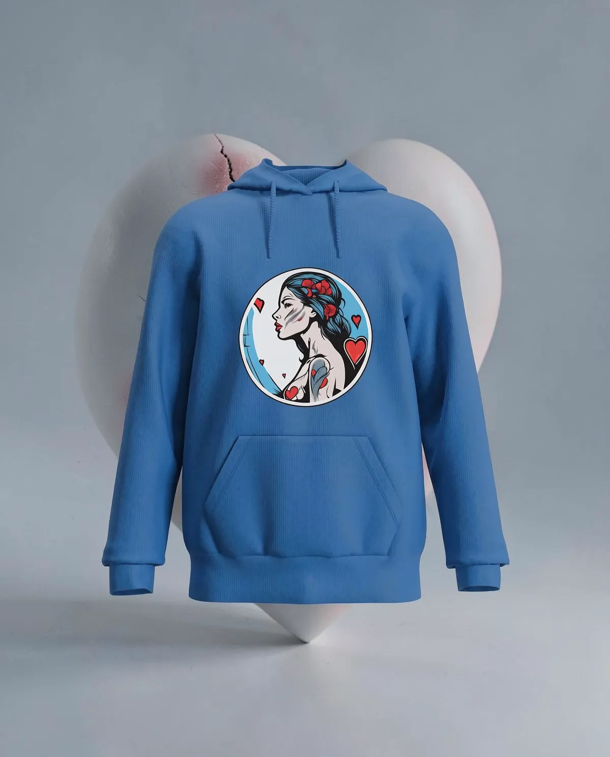 Blue Organic Cotton Unisex Sweatshirt 59