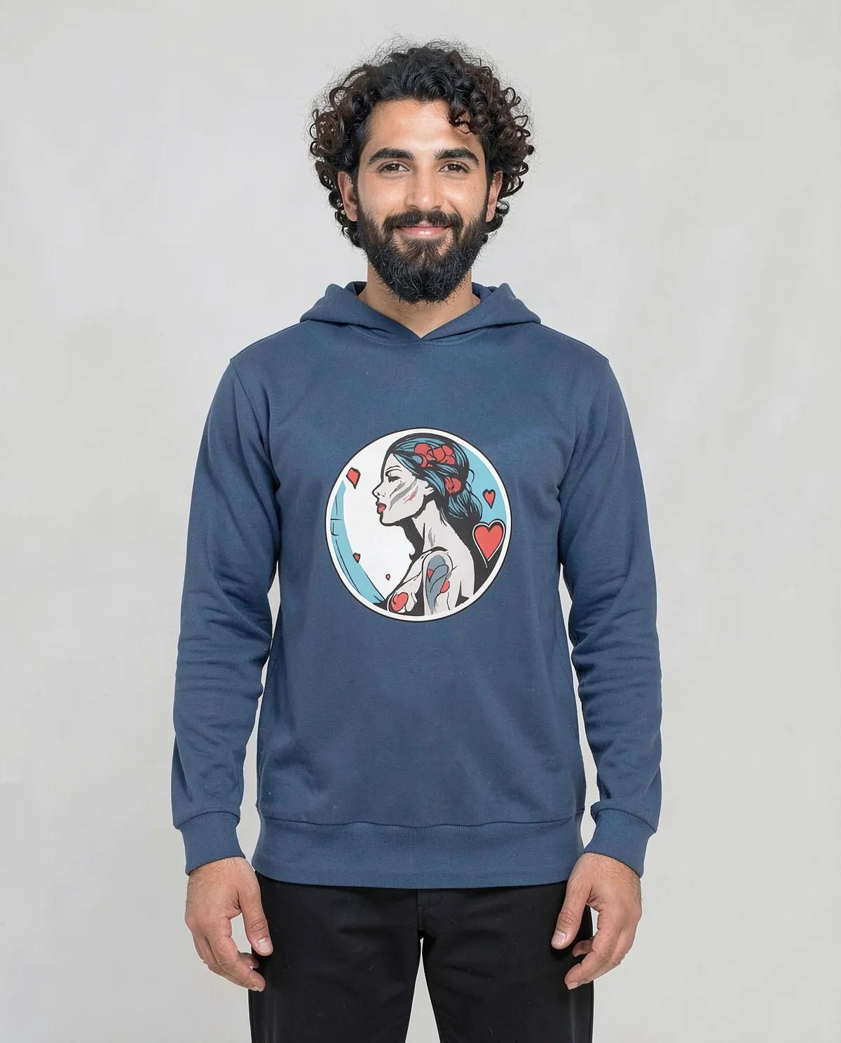 Blue Organic Cotton Unisex Sweatshirt