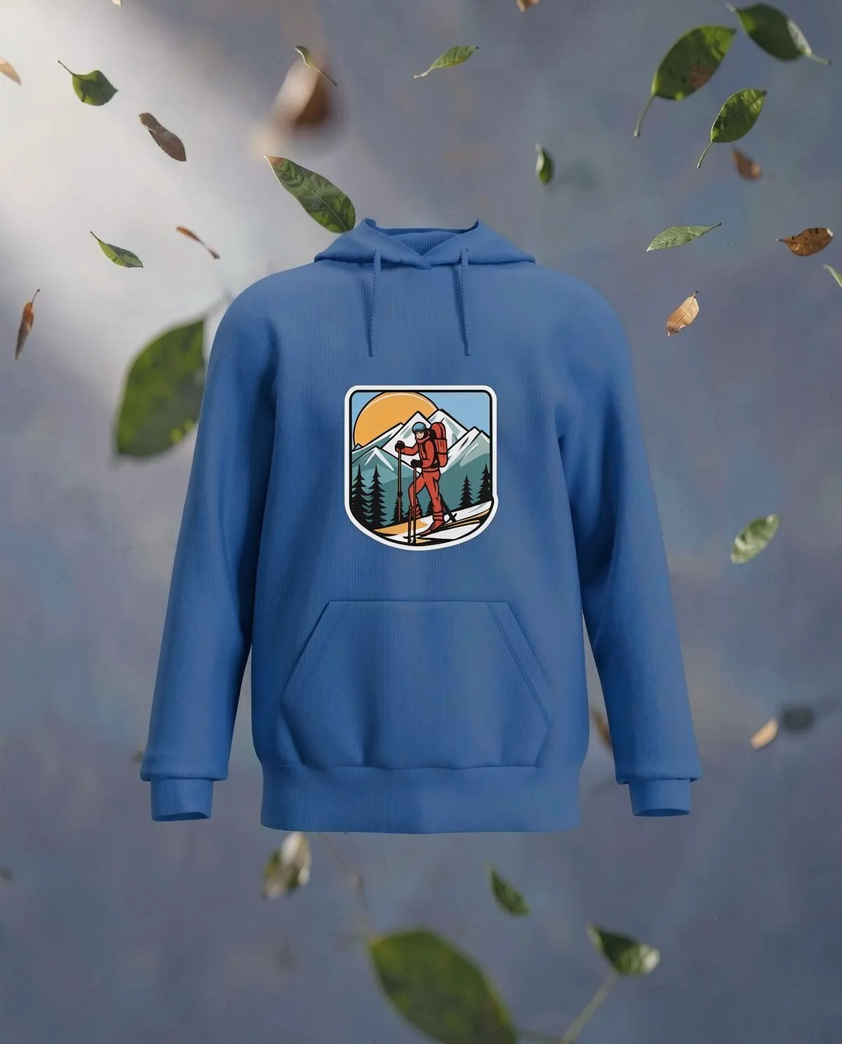 Blue Crew Neck Unisex Sweatshirt 59