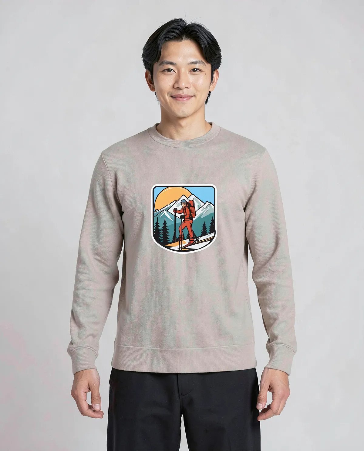 Cream Unisex Sweatshirt with Premium Organic Cotton Comfort 0