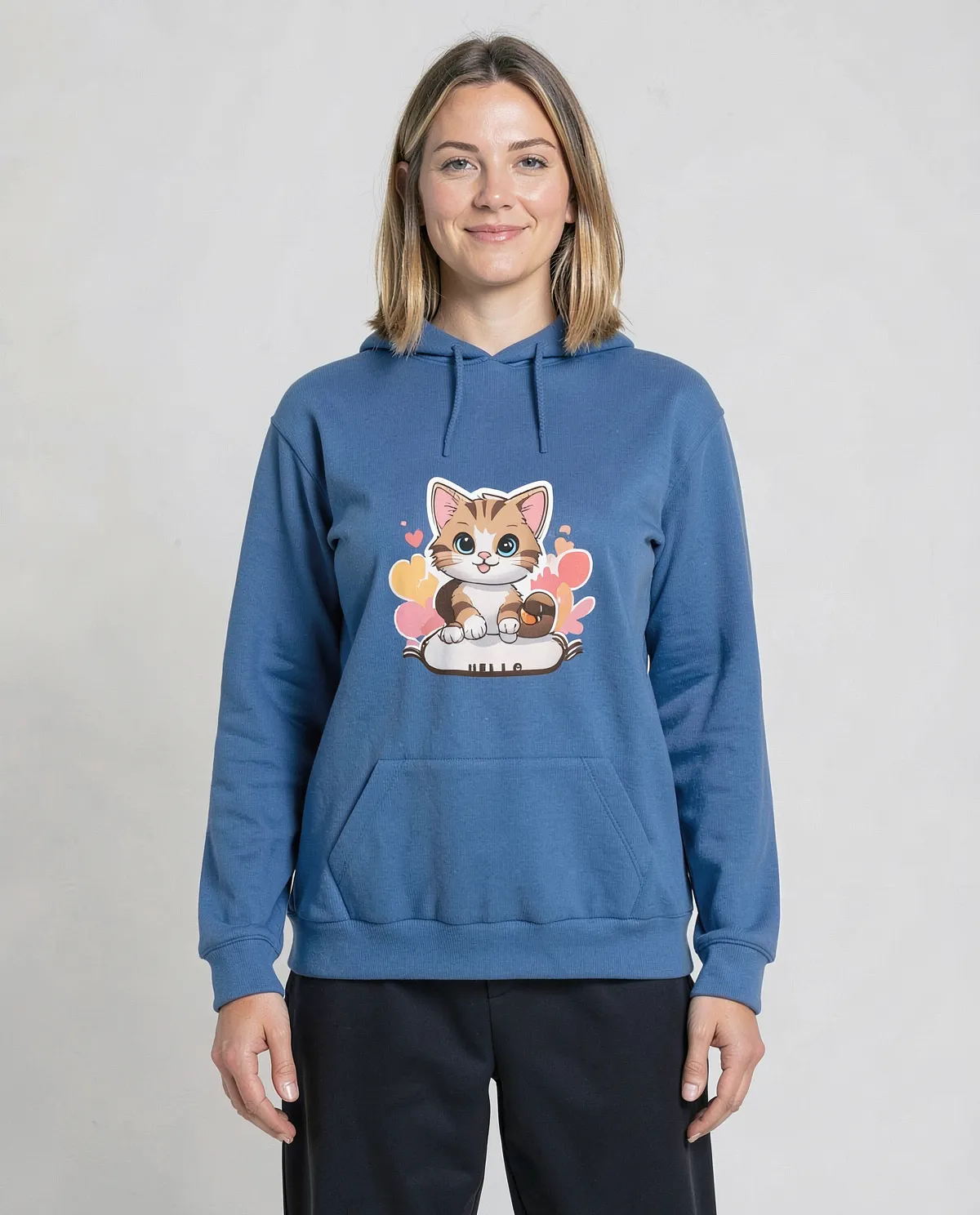 Blue Unisex Organic Cotton Sweatshirt 0