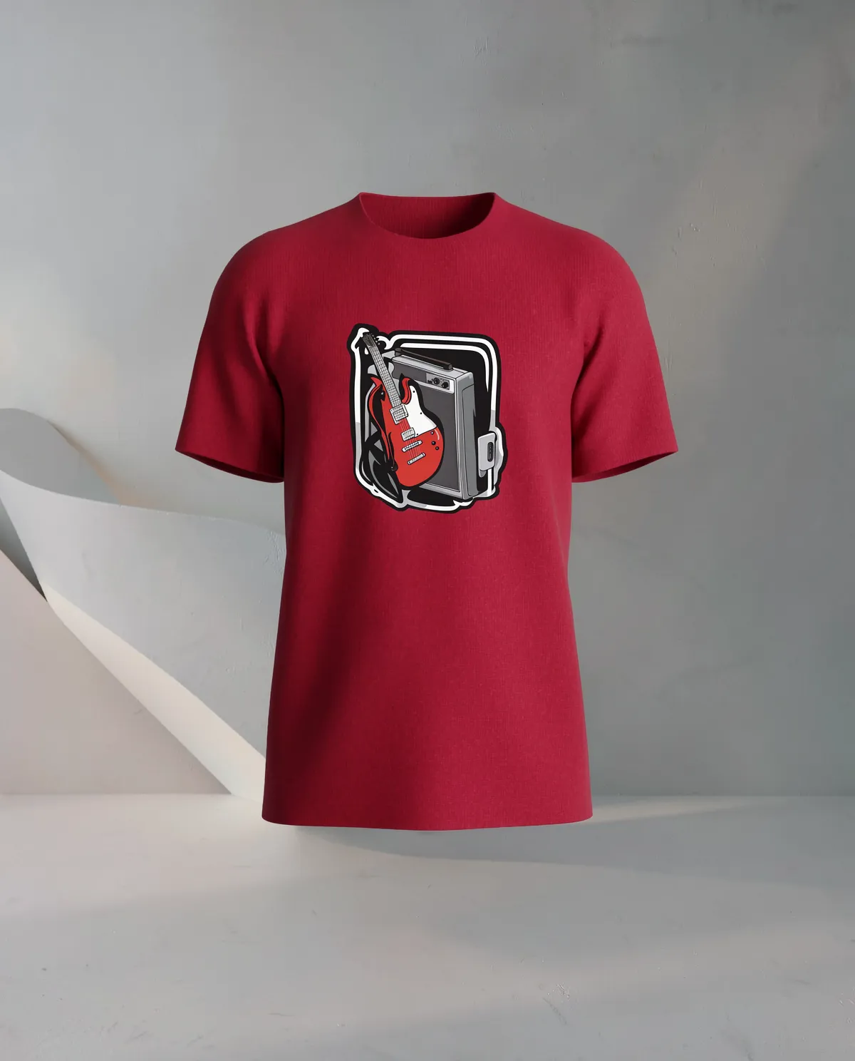 Red Eco-Friendly T-Shirt with Bold Graphic Print 59