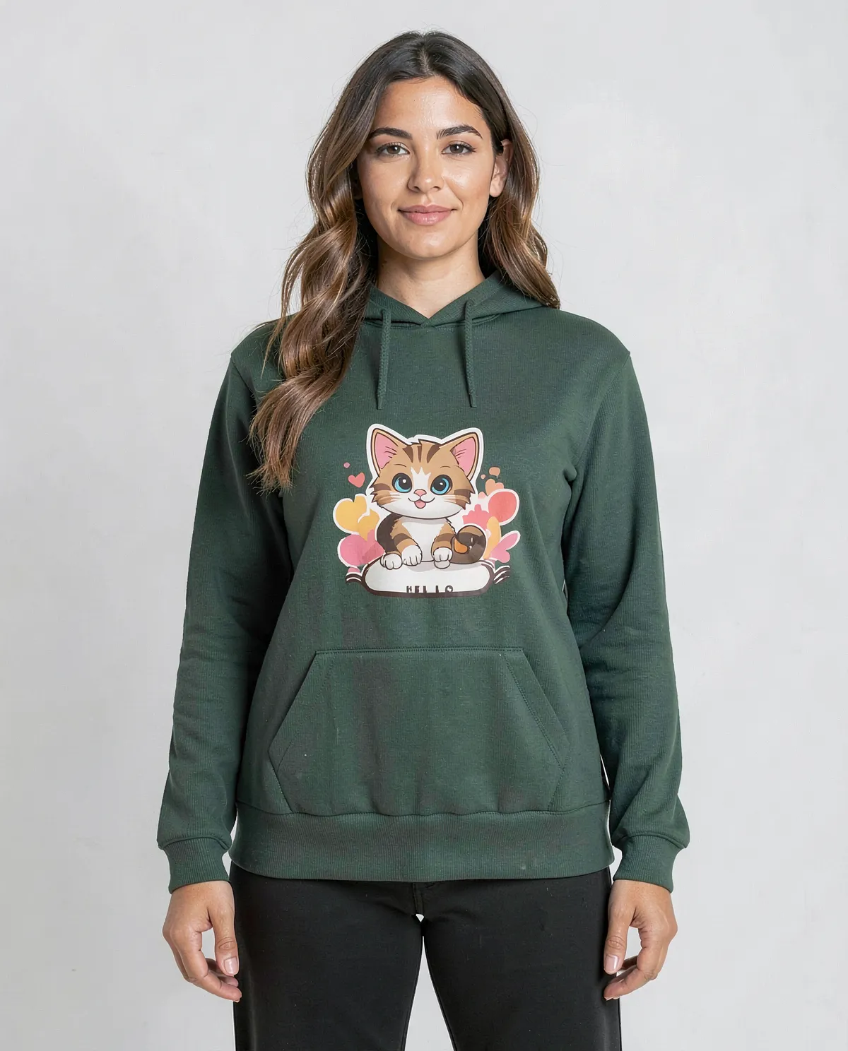 Green Unisex Sweatshirt – Classic Cotton Comfort 0