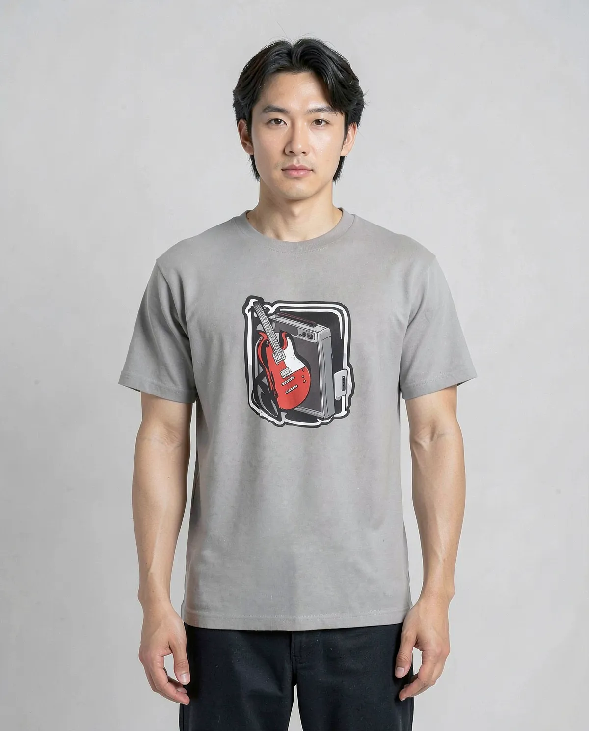 Grey Genderless Organic Cotton T Shirt 0
