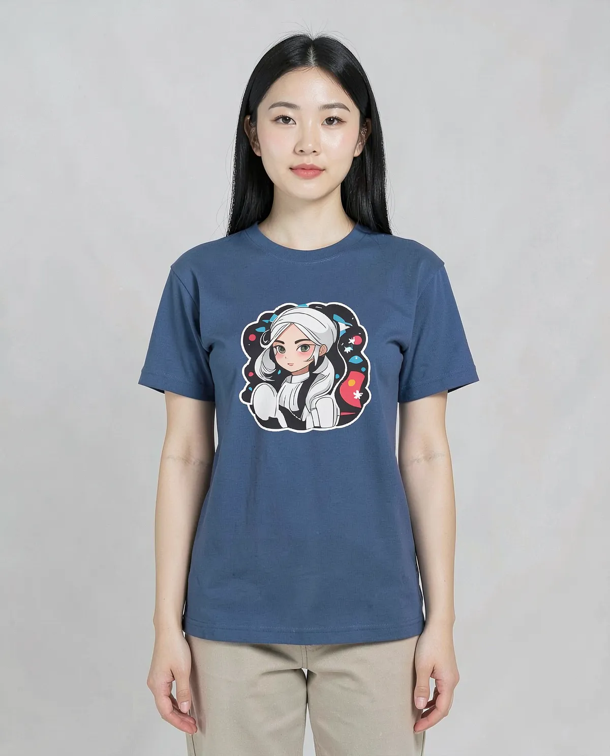 Blue Modern Fit Organic Cotton T-Shirt 0