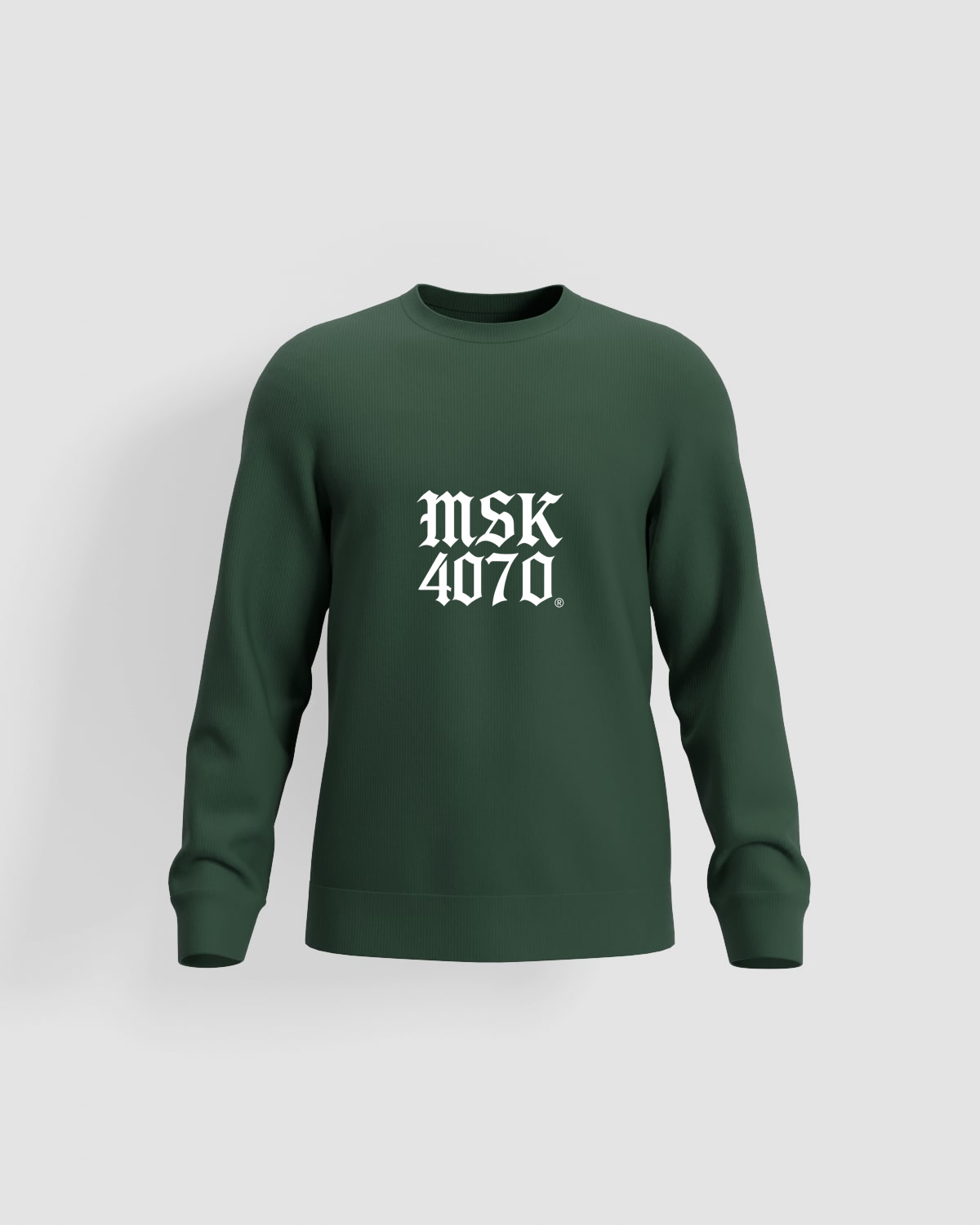 Sweat, personnalisable, 80 % coton, Vert